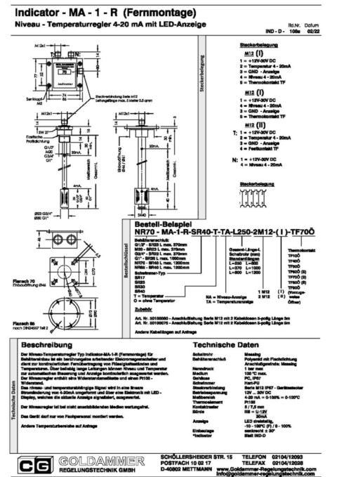 Indicator - IND - Goldammer Regelungstechnik