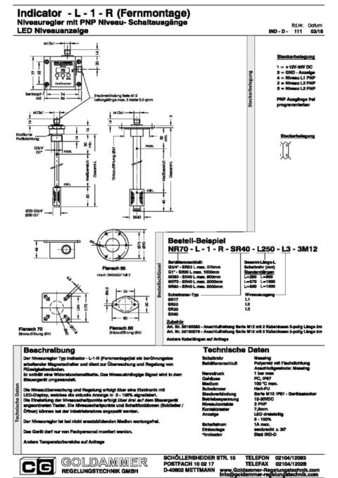 Indicator - IND - Goldammer Regelungstechnik